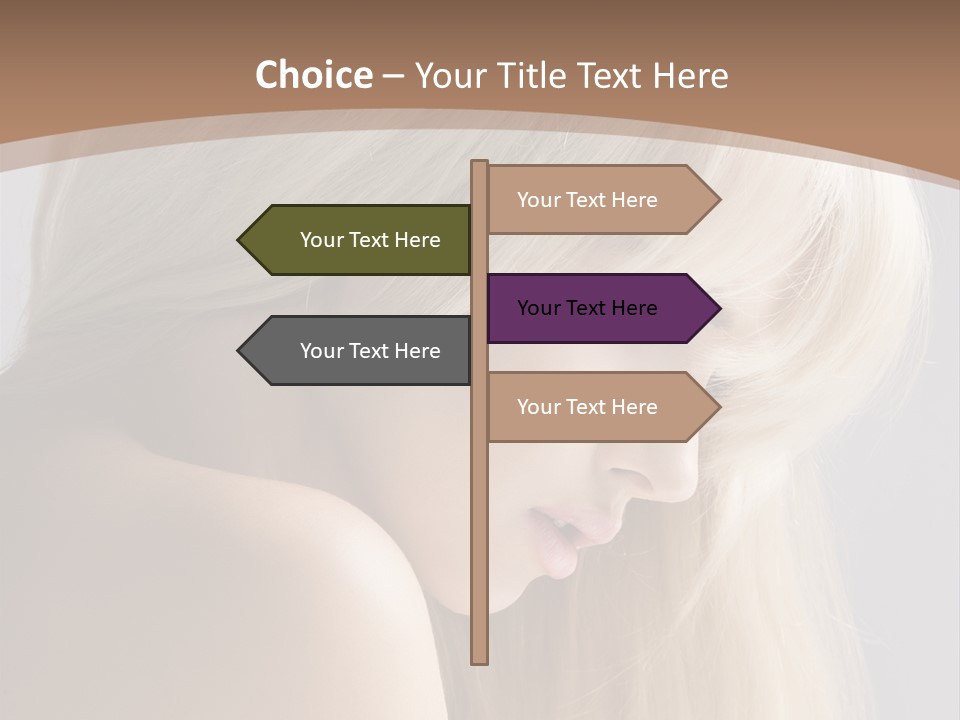 Back Desire Hair PowerPoint Template
