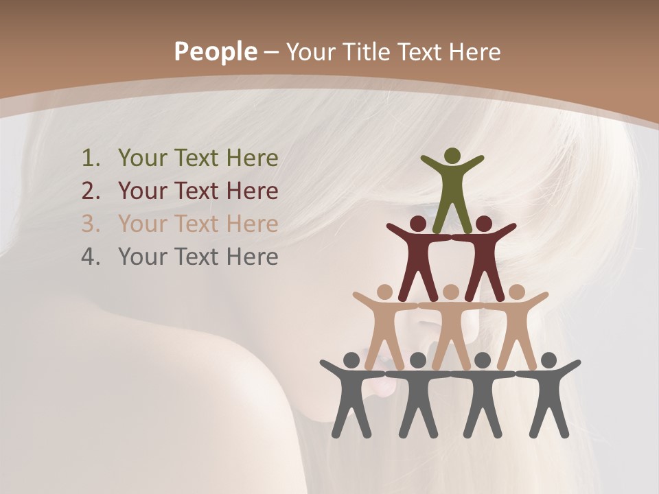 Back Desire Hair PowerPoint Template