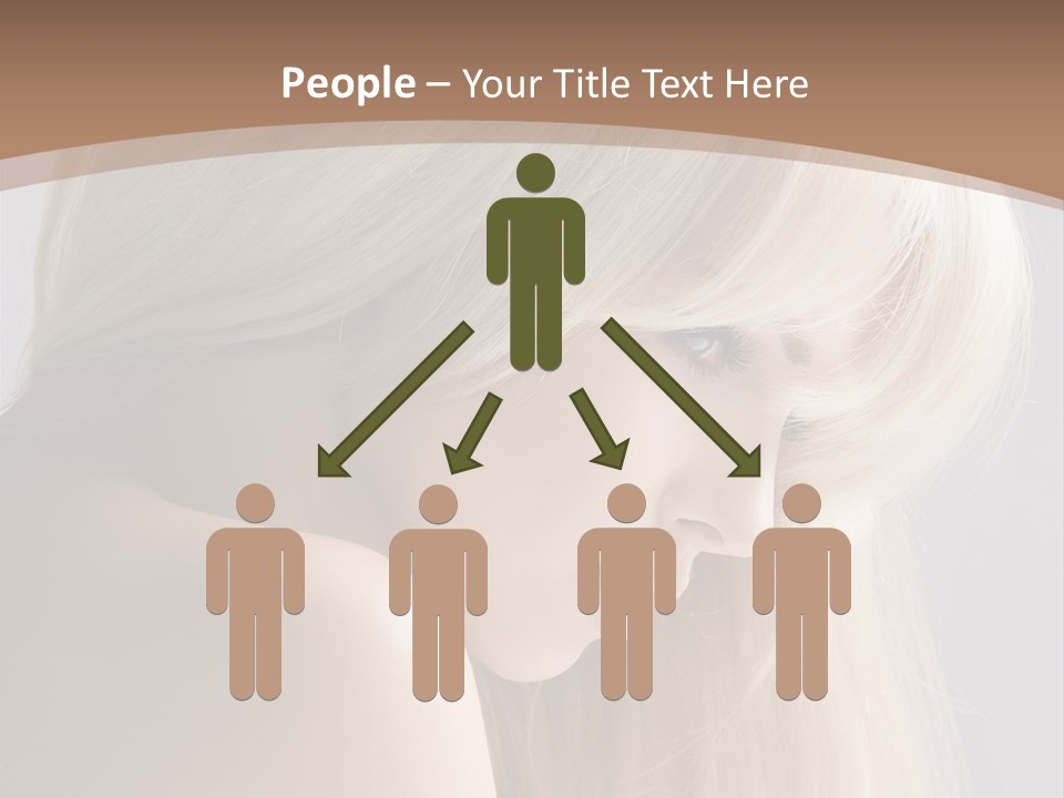 Back Desire Hair PowerPoint Template