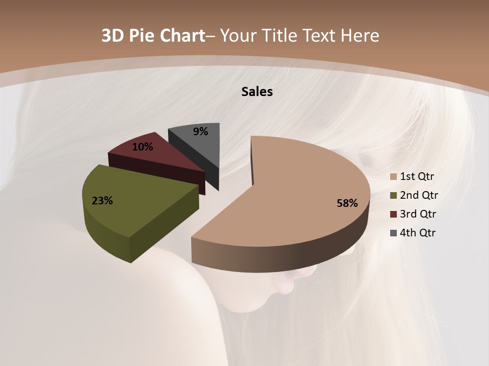 Back Desire Hair PowerPoint Template