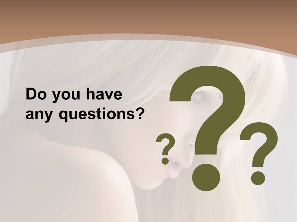 Back Desire Hair PowerPoint Template