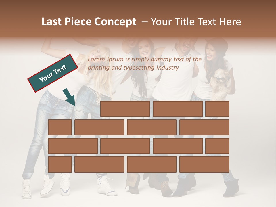 Walk Male Copy Space PowerPoint Template