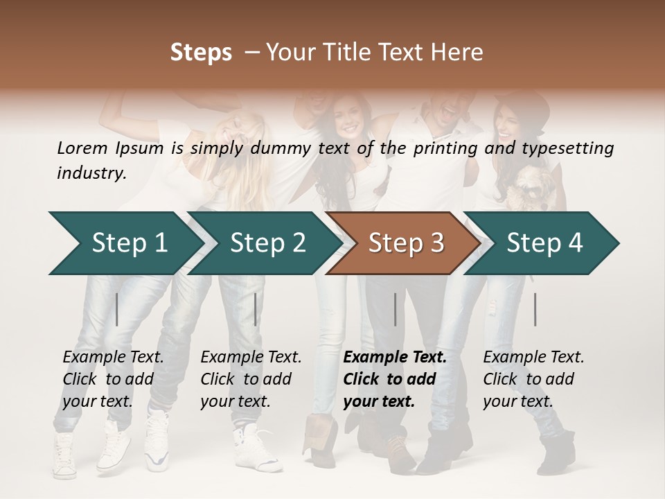 Walk Male Copy Space PowerPoint Template