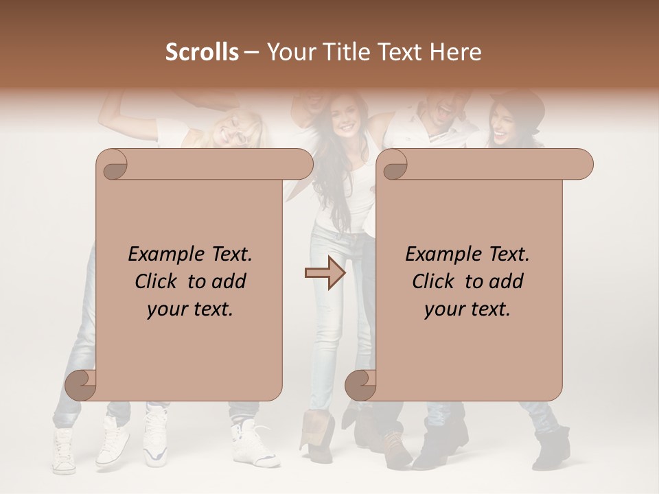 Walk Male Copy Space PowerPoint Template