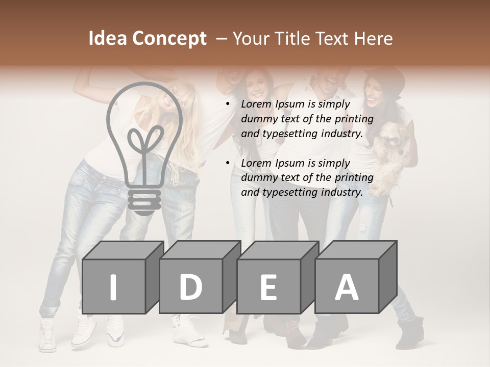 Walk Male Copy Space PowerPoint Template