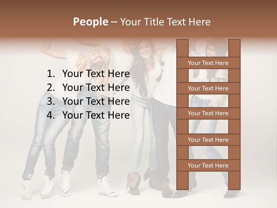 Walk Male Copy Space PowerPoint Template
