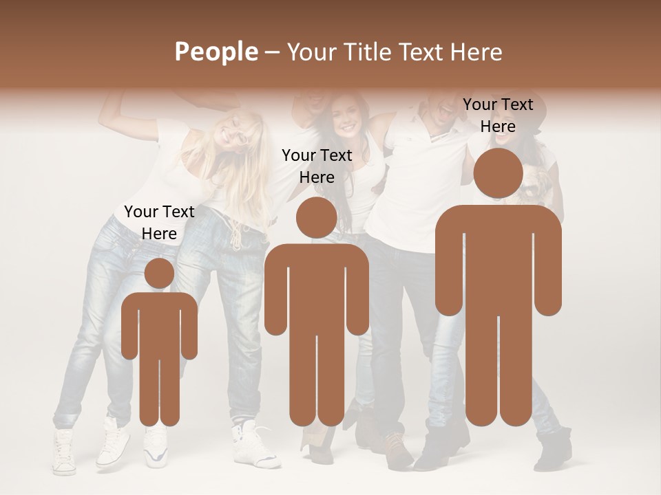 Walk Male Copy Space PowerPoint Template