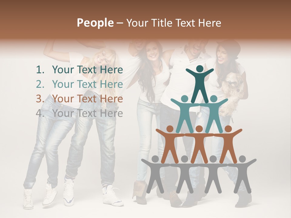 Walk Male Copy Space PowerPoint Template