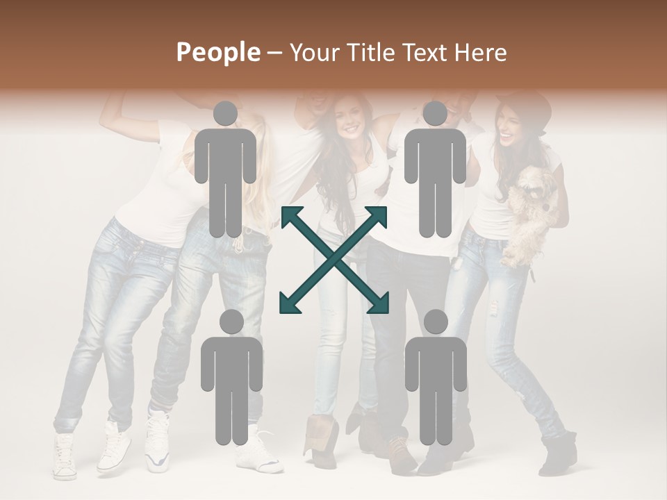 Walk Male Copy Space PowerPoint Template