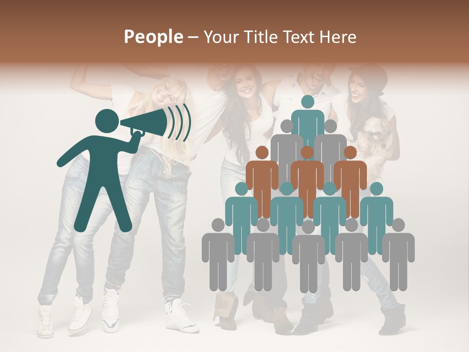 Walk Male Copy Space PowerPoint Template