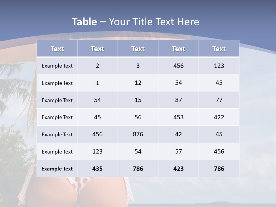 Pretty Relaxing Summer PowerPoint Template