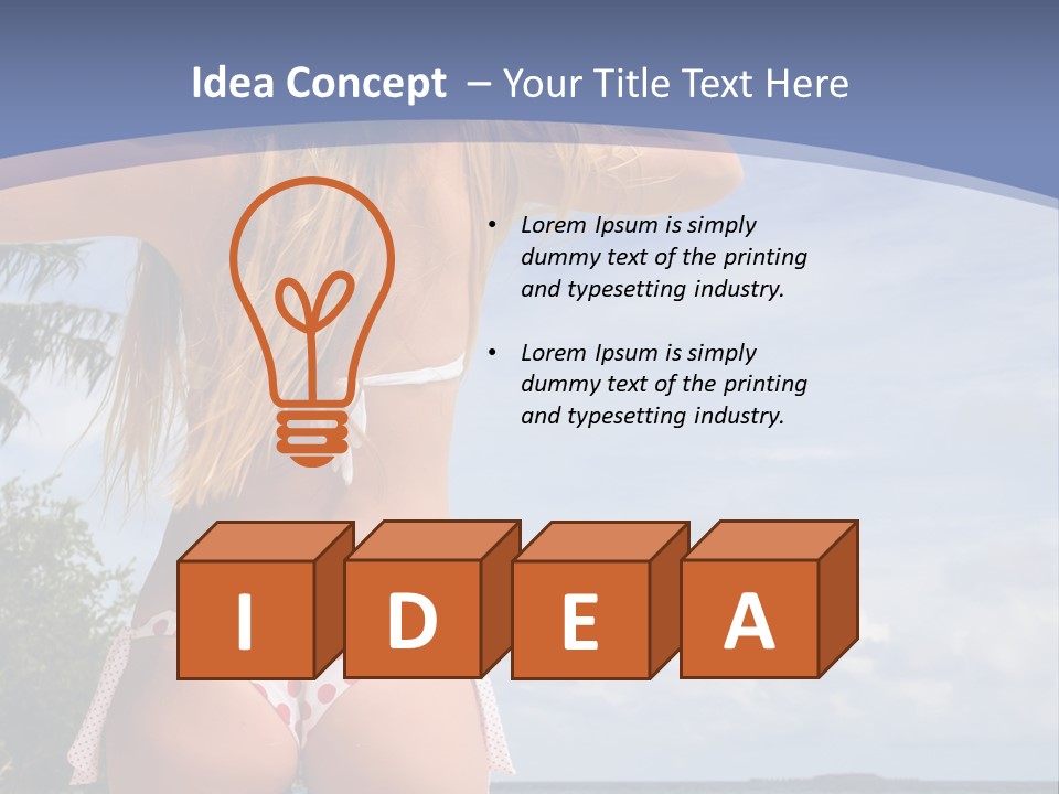 Pretty Relaxing Summer PowerPoint Template