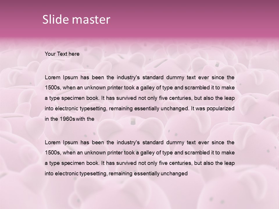 Currency Deposit Competition PowerPoint Template