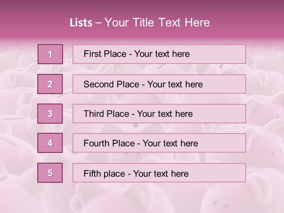 Currency Deposit Competition PowerPoint Template