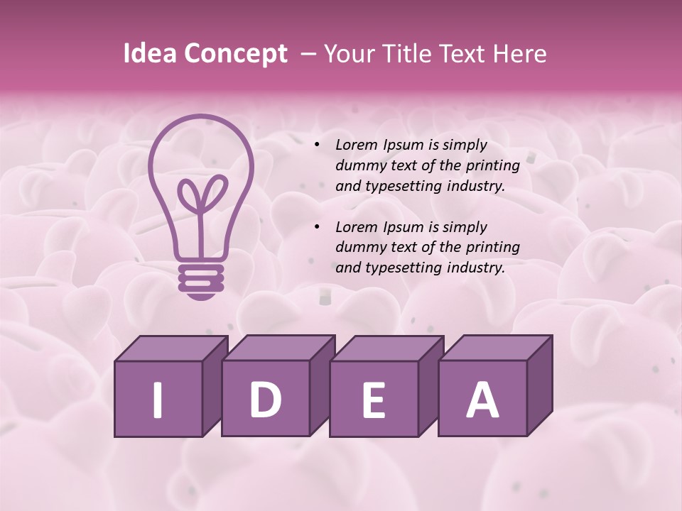Currency Deposit Competition PowerPoint Template