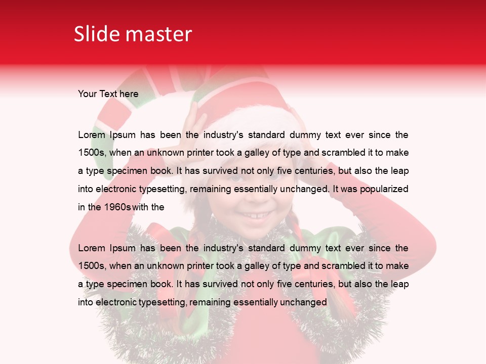 Hat Beautiful Merry PowerPoint Template