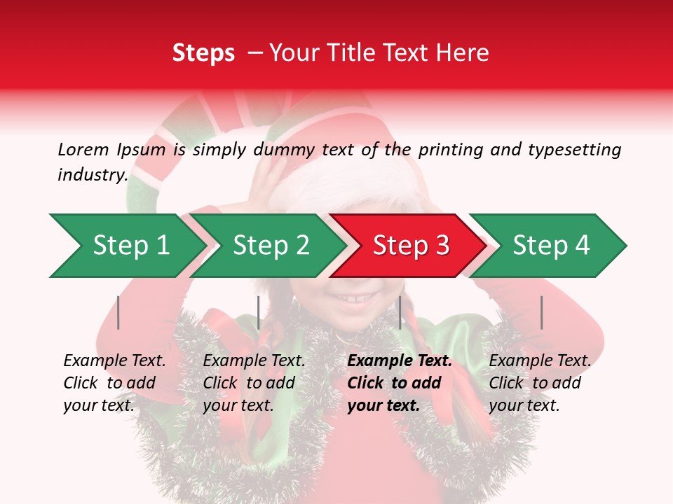 Hat Beautiful Merry PowerPoint Template
