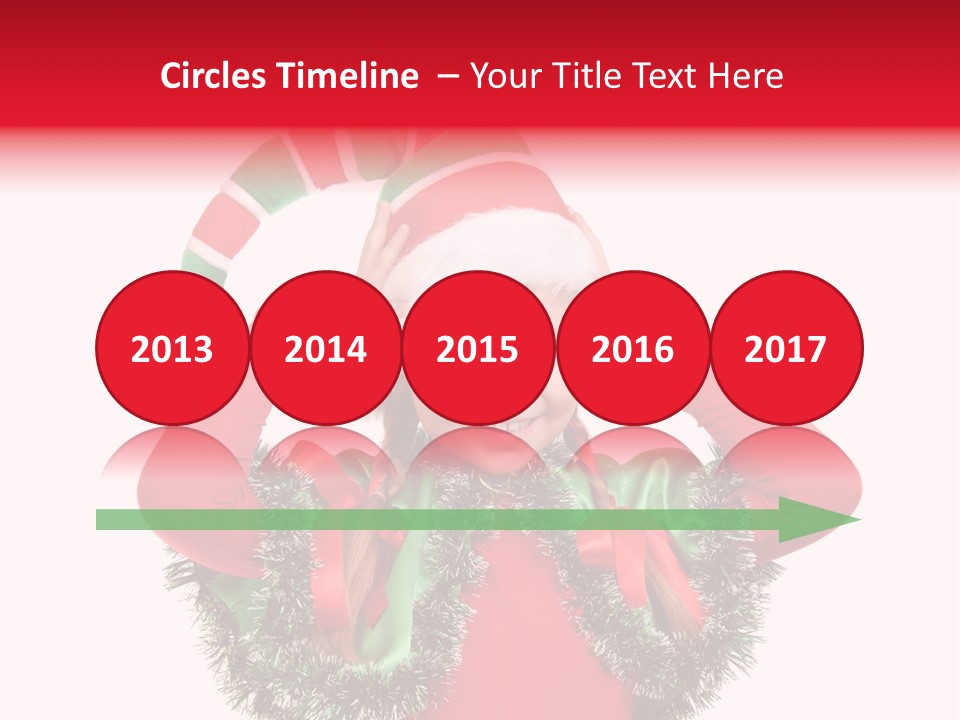 Hat Beautiful Merry PowerPoint Template