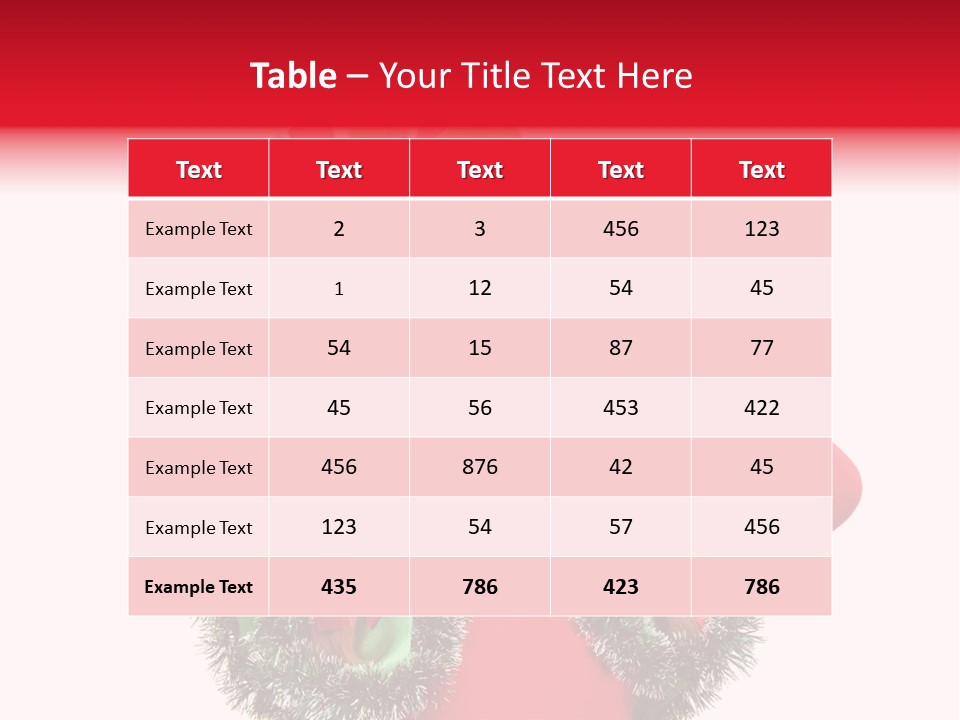 Hat Beautiful Merry PowerPoint Template