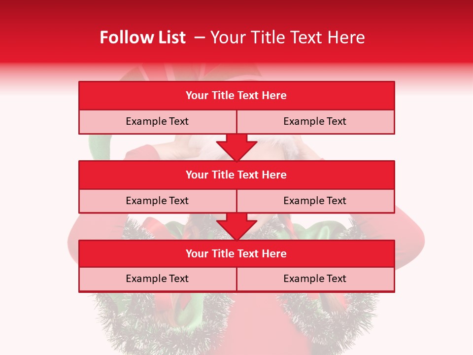 Hat Beautiful Merry PowerPoint Template