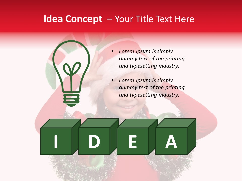 Hat Beautiful Merry PowerPoint Template