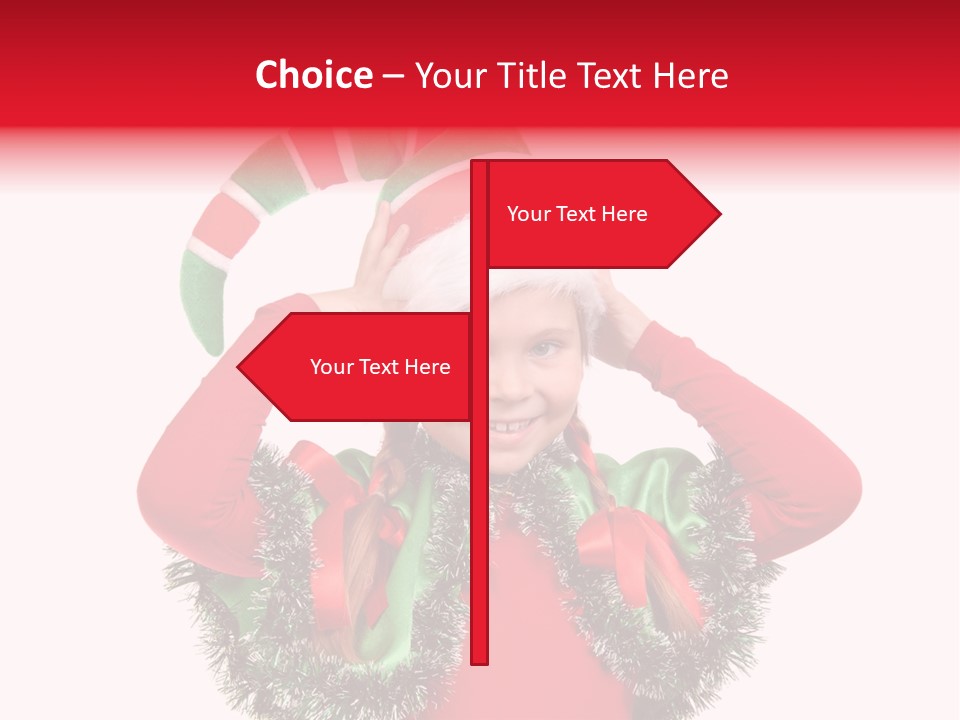 Hat Beautiful Merry PowerPoint Template