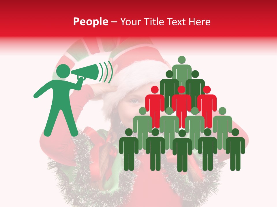 Hat Beautiful Merry PowerPoint Template