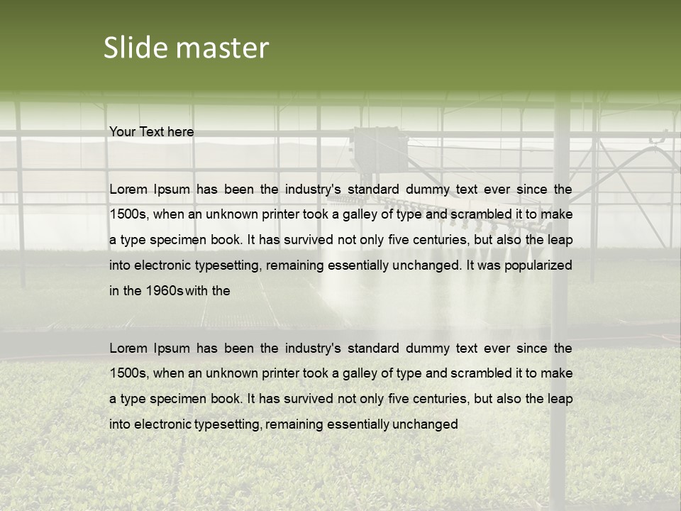 Water Spray Plant PowerPoint Template