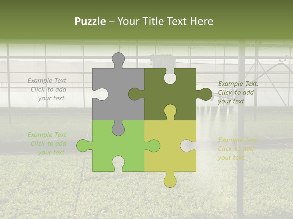 Water Spray Plant PowerPoint Template