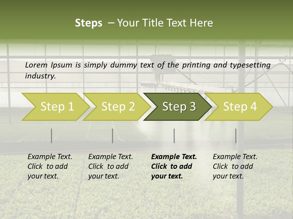 Water Spray Plant PowerPoint Template