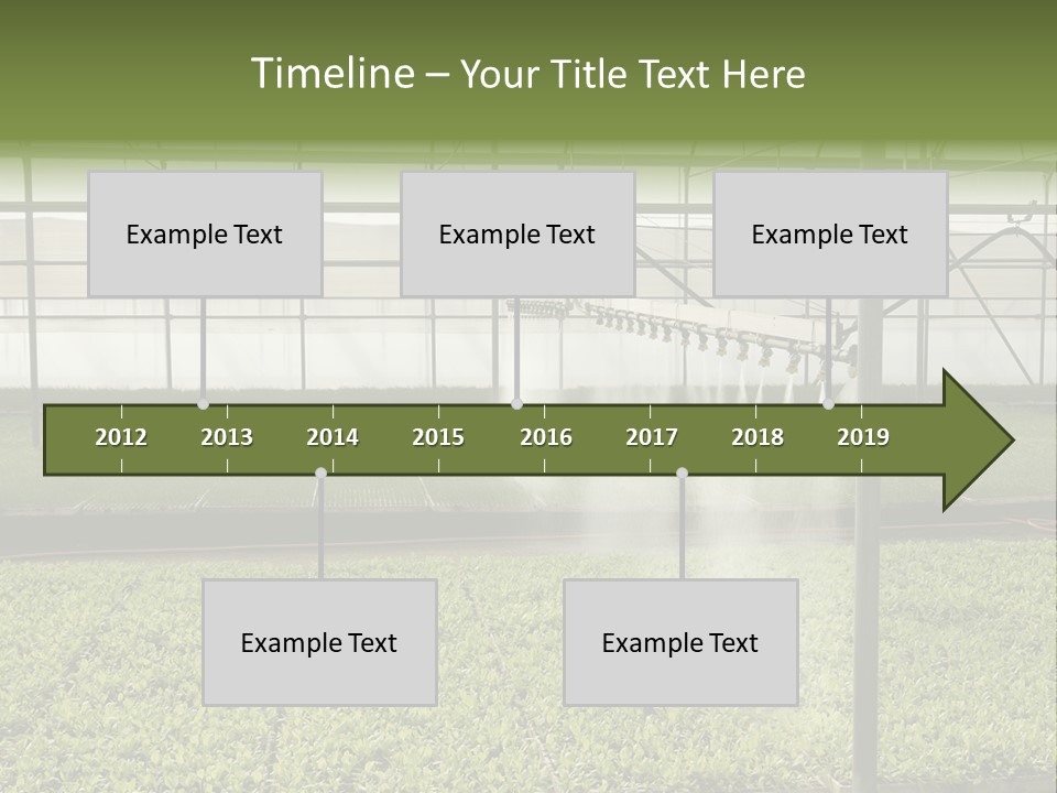 Water Spray Plant PowerPoint Template