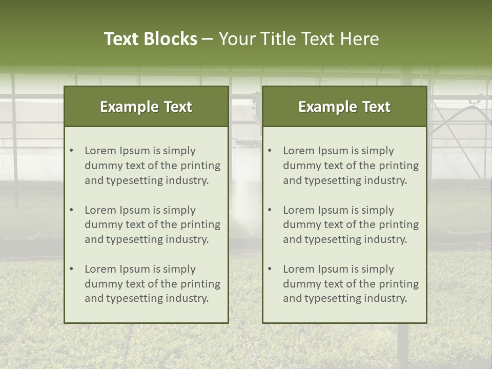 Water Spray Plant PowerPoint Template