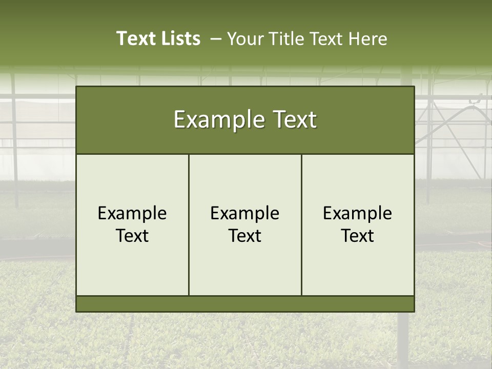 Water Spray Plant PowerPoint Template