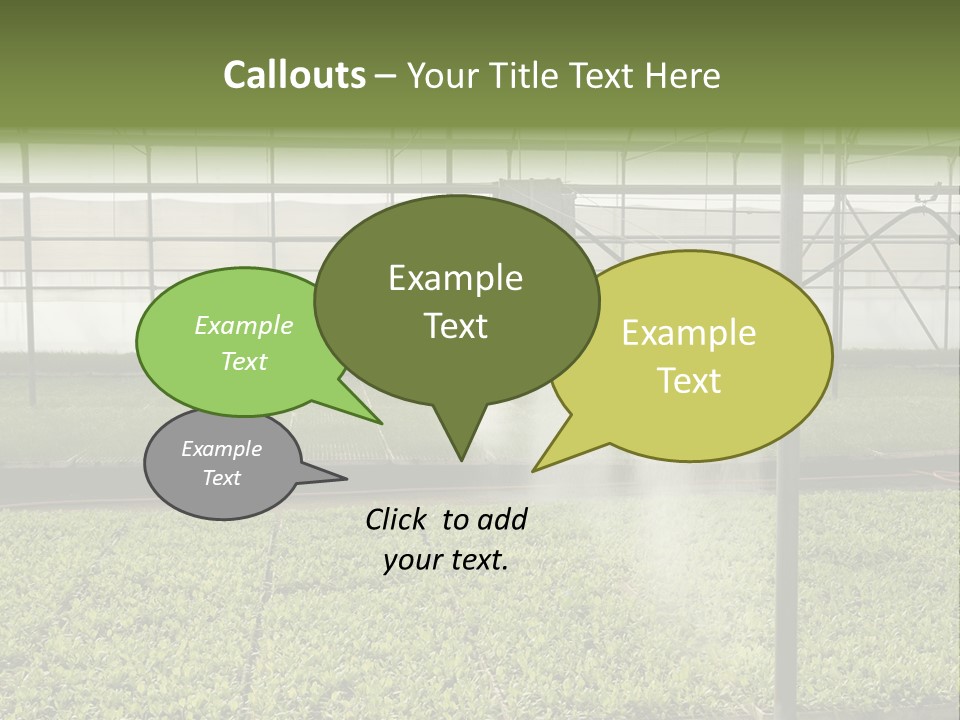 Water Spray Plant PowerPoint Template