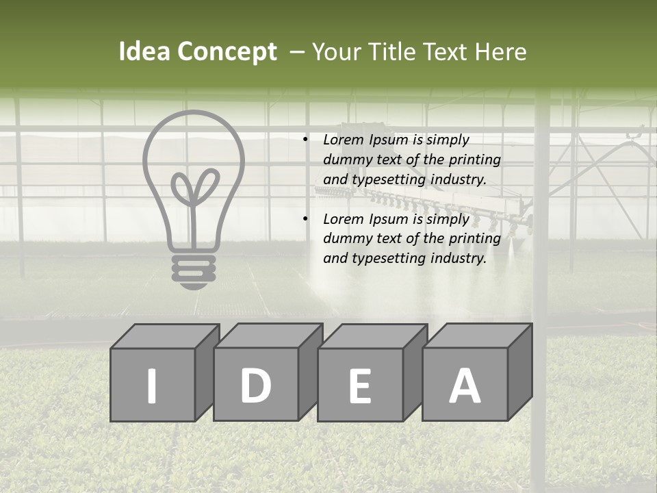 Water Spray Plant PowerPoint Template