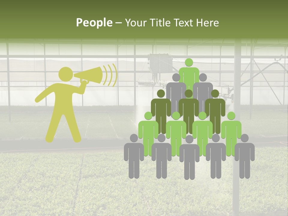 Water Spray Plant PowerPoint Template