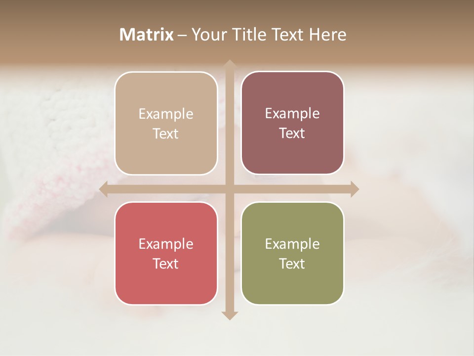 Diaper Girl Cute PowerPoint Template