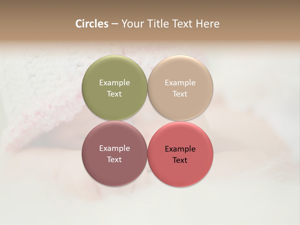 Diaper Girl Cute PowerPoint Template