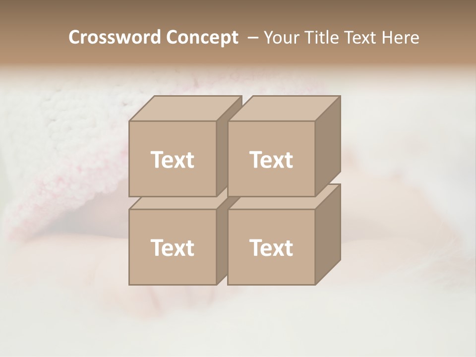 Diaper Girl Cute PowerPoint Template