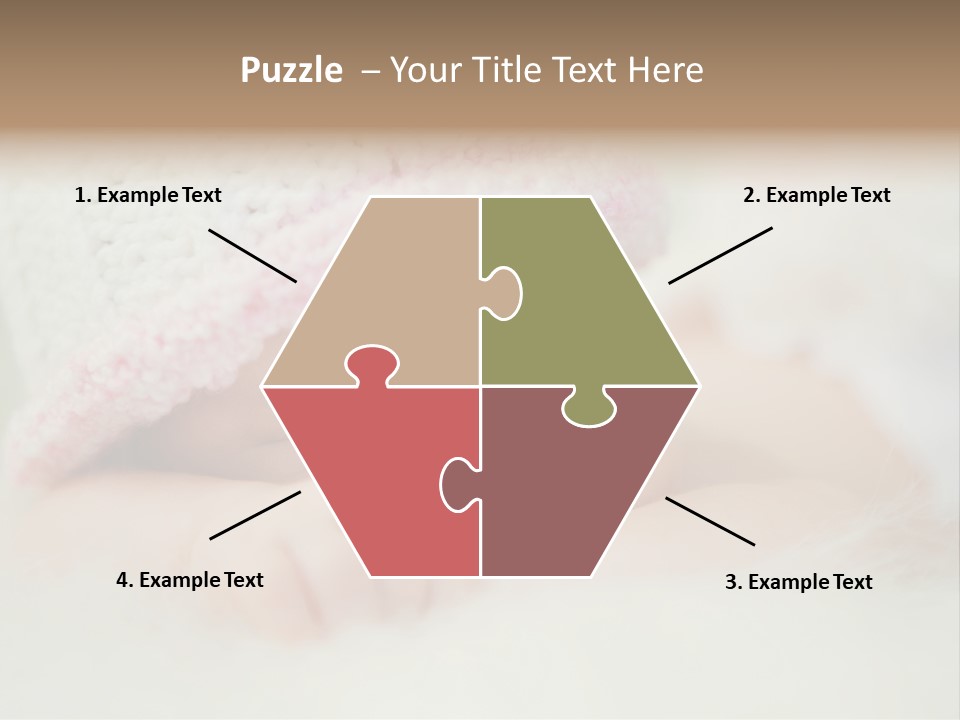 Diaper Girl Cute PowerPoint Template