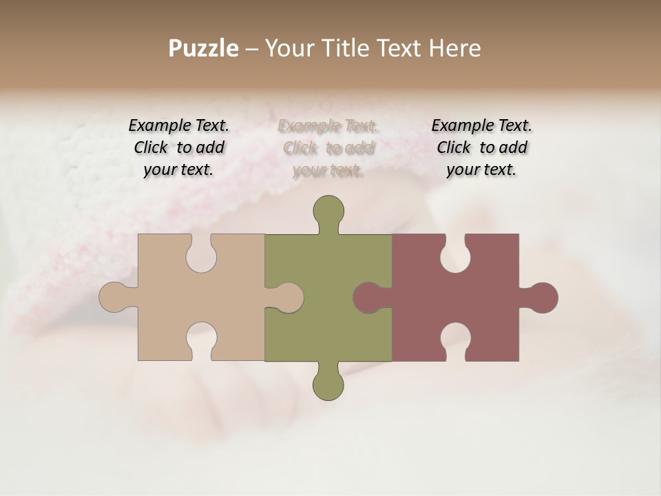 Diaper Girl Cute PowerPoint Template