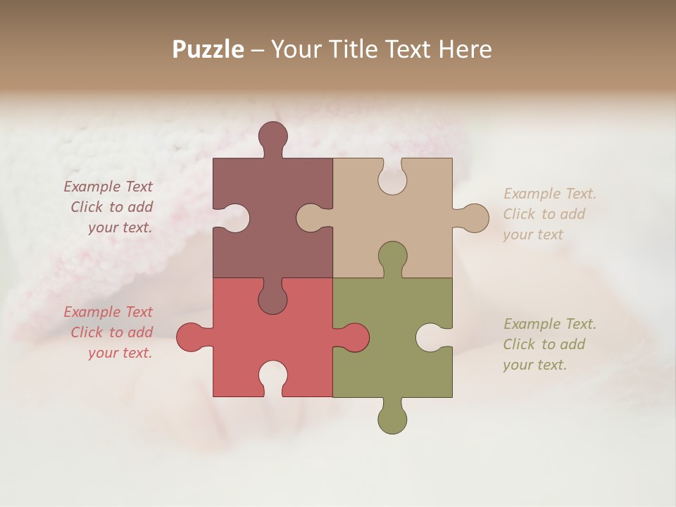 Diaper Girl Cute PowerPoint Template