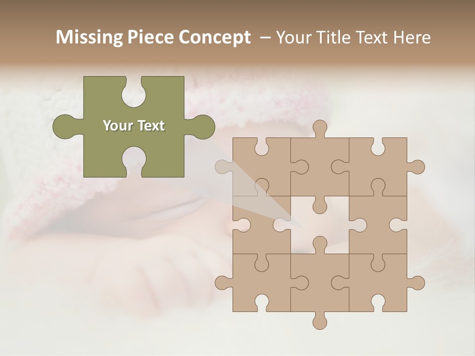 Diaper Girl Cute PowerPoint Template