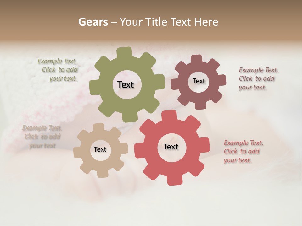 Diaper Girl Cute PowerPoint Template