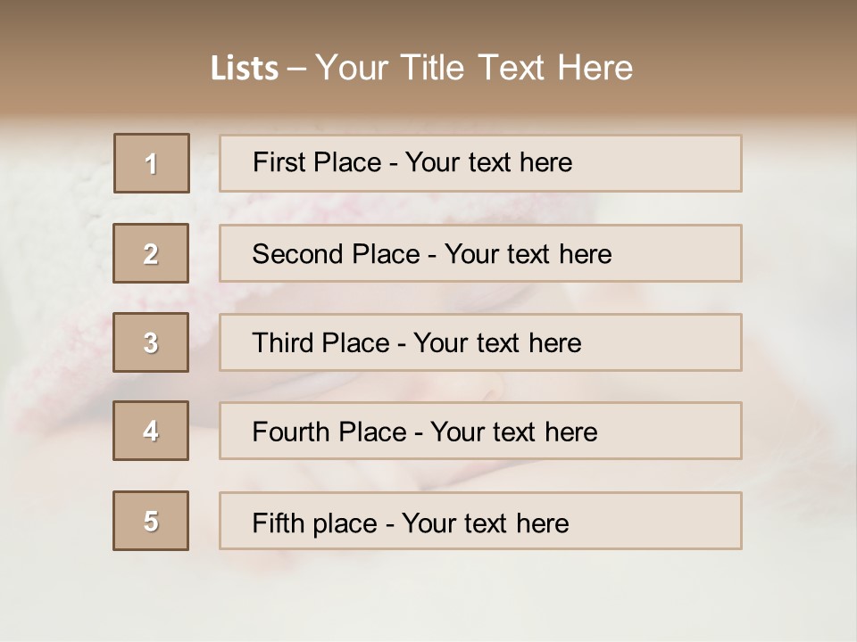 Diaper Girl Cute PowerPoint Template