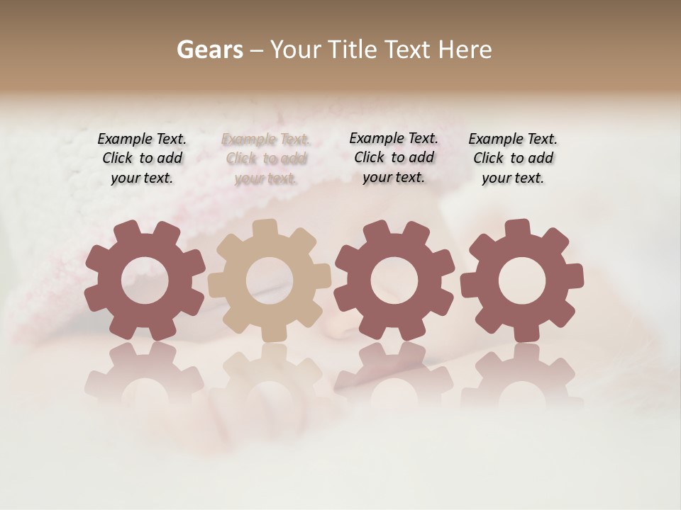 Diaper Girl Cute PowerPoint Template