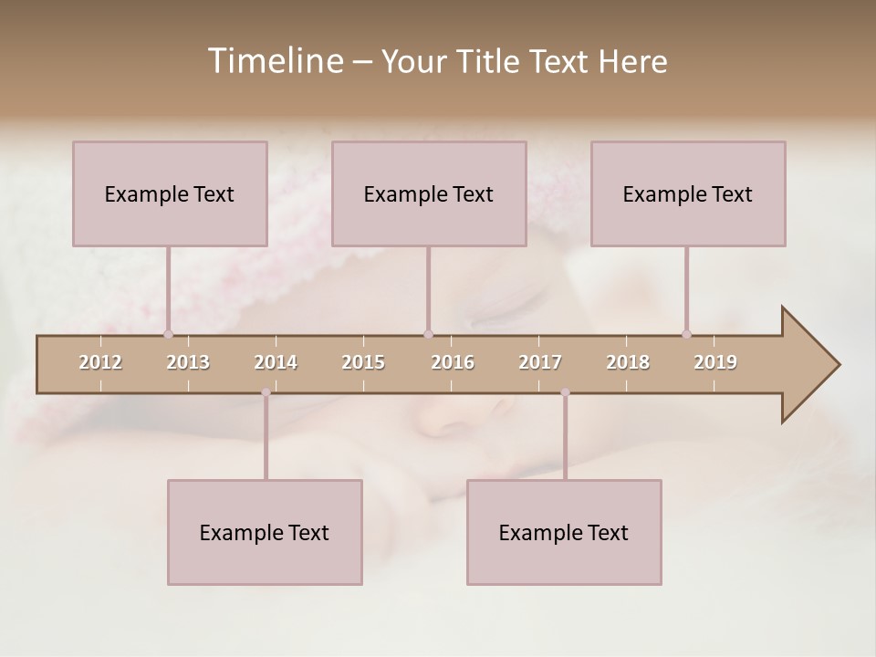 Diaper Girl Cute PowerPoint Template