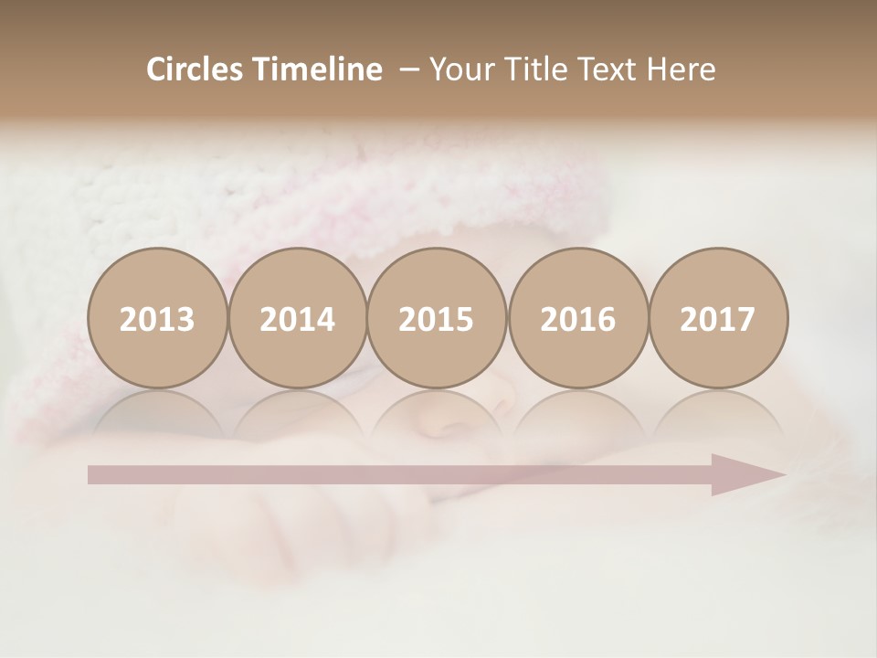 Diaper Girl Cute PowerPoint Template