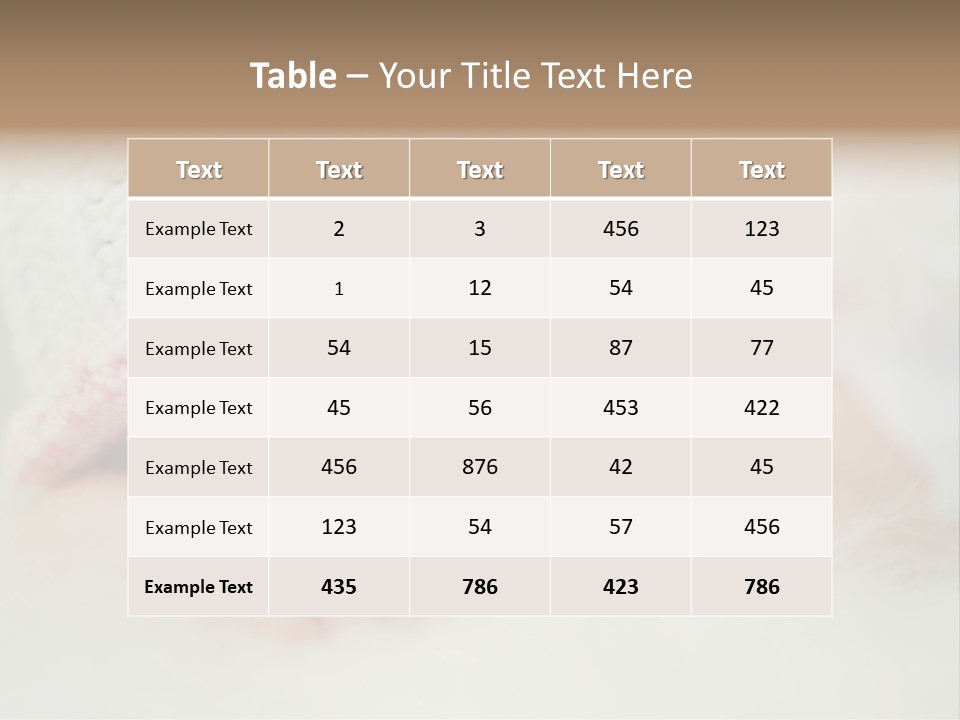 Diaper Girl Cute PowerPoint Template