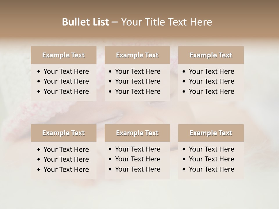 Diaper Girl Cute PowerPoint Template